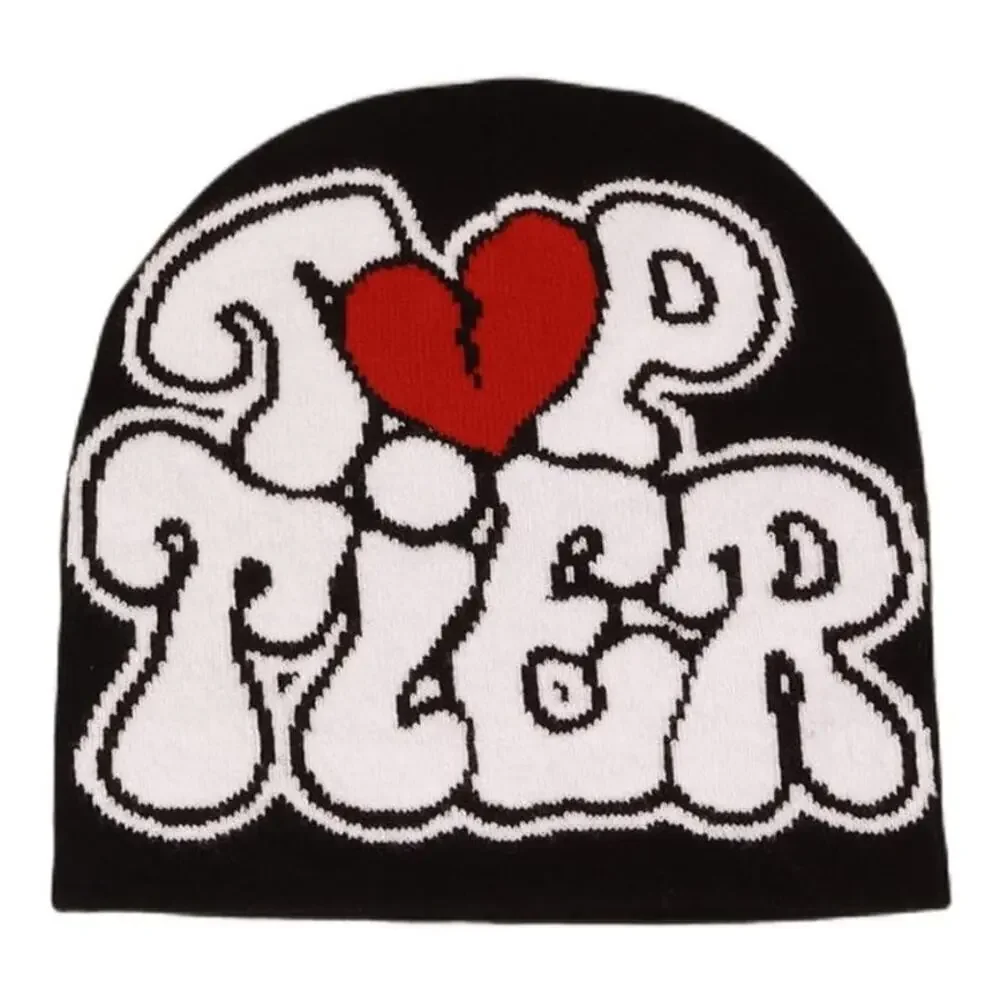 Top Tier Graphic Beanie in Black​​​​